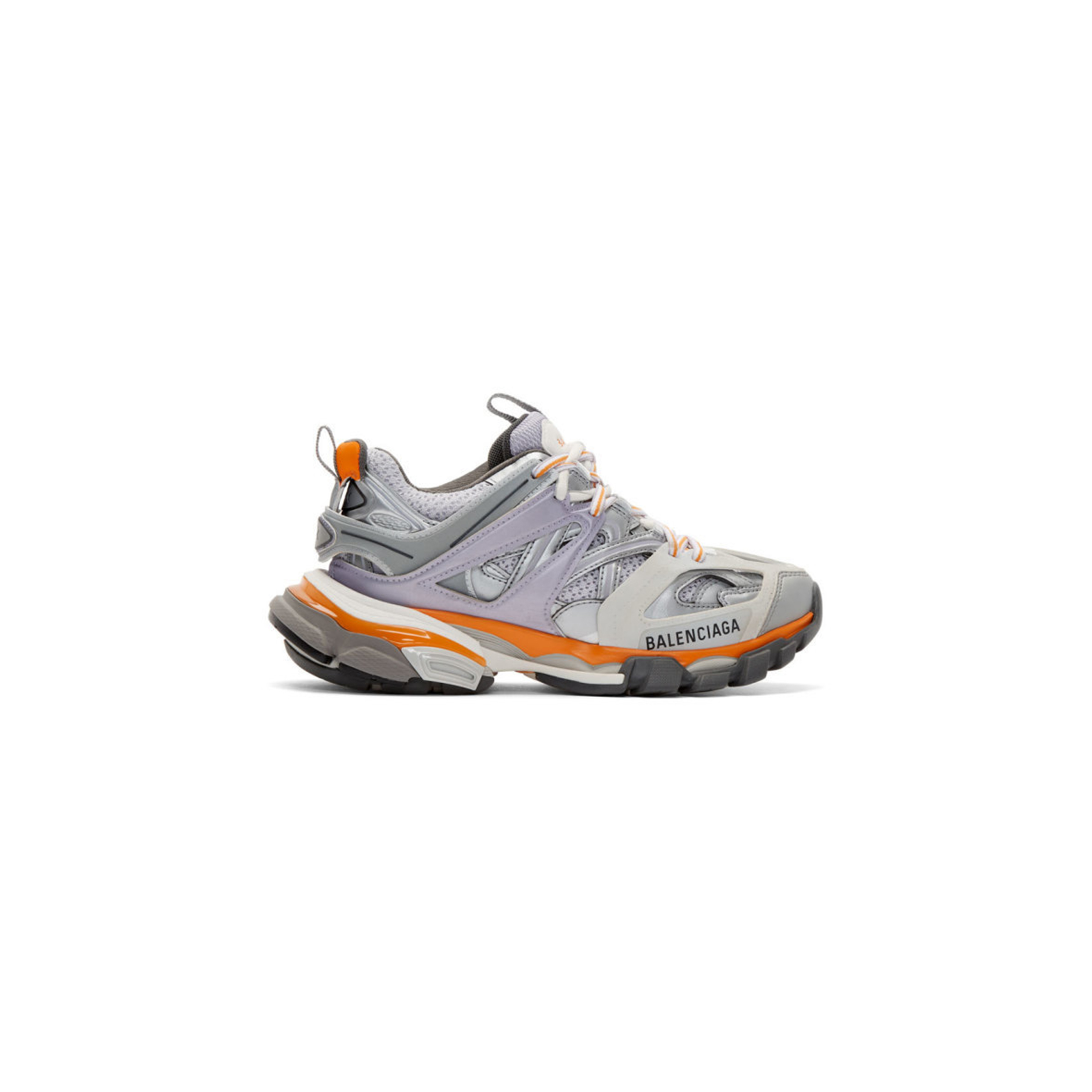 Ba*len*cia*ga grey and purple track sneakers 542436w1gb41465